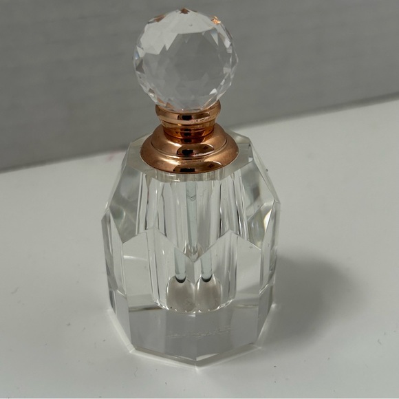 OLEG CASSINI Crystal Scent Bottle ROSE 2 Laser Engraved Signature - Picture 9 of 16